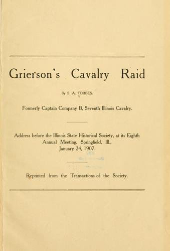 Cover for Grierson's cavalry raid