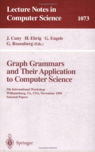 Cover for Graph Grammars and Their Application to Computer Science