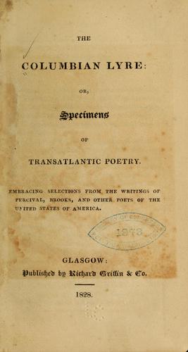 Cover for The Columbian lyre