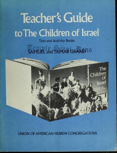 Cover for Teacher's guide to The children of Israel