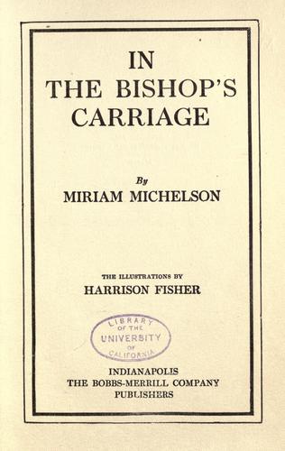 Cover for In the bishop's carriage