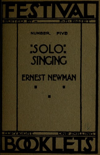 Cover for Solo singing