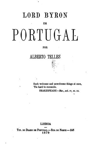 Cover for Lord Byron em Portugal