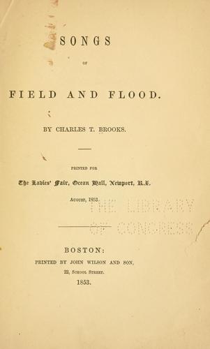 Cover for Songs of field and flood.