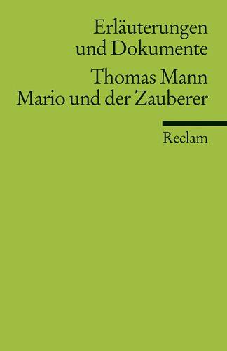 Cover for Thomas Mann, Mario und der Zauberer