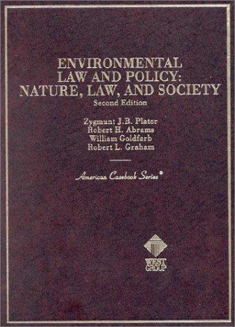 Cover for Environmental law and policy