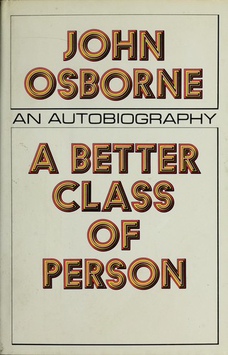 Cover for A better class of person