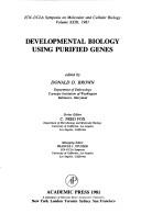 Cover for Developmental biology using purified genes