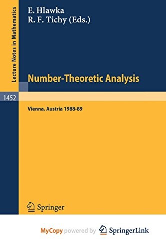 Cover for Number-Theoretic Analysis