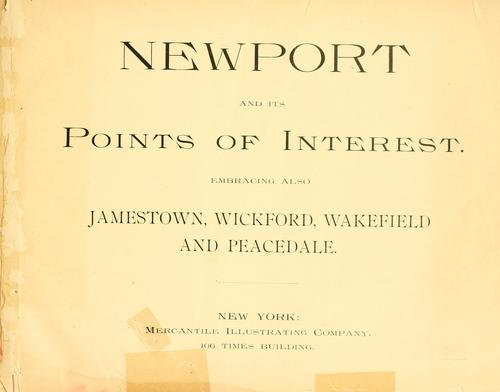 Cover for Newport and its points of interest