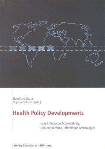 Cover for Health Policy Developments