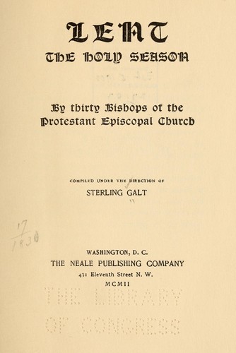 Cover for Lent