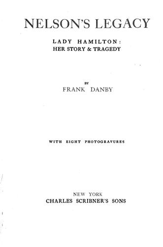 Cover for Nelson's legacy