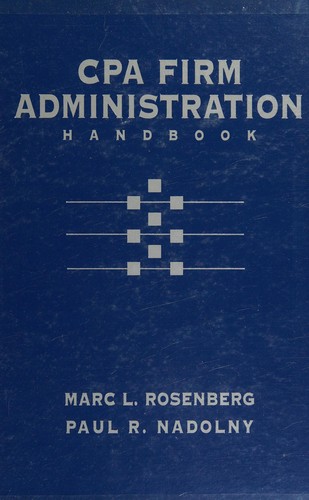 Cover for CPA firm administration handbook