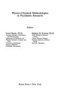 Cover for Physico-chemical methodologies in psychiatric research