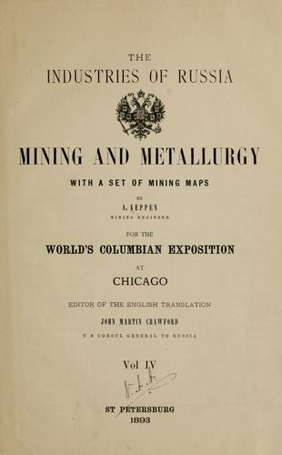 Cover for Mining and metallurgy