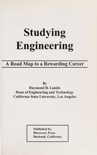 Cover for Studying engineering