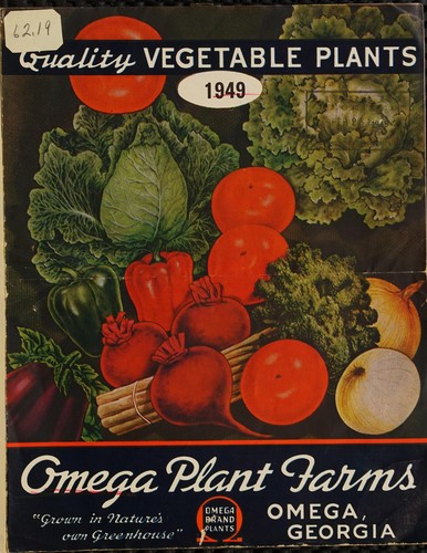 Cover for Quality vegetable plants, 1949