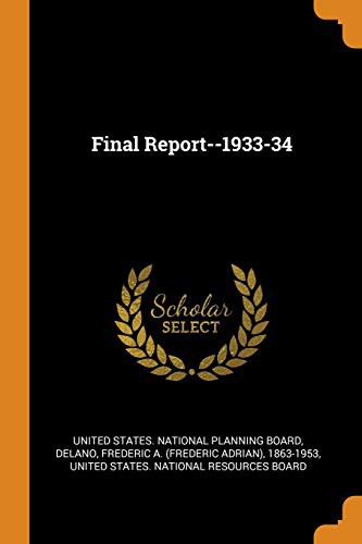Cover for Final Report--1933-34