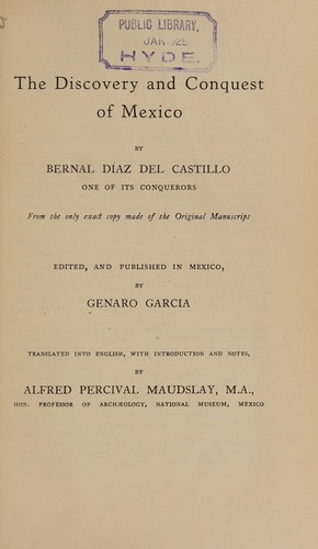Cover for Discovery and Conquest of Mexico 1517-1521