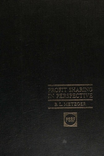 Cover for Profit sharing in perspective