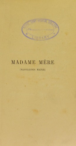 Cover for Madame mère