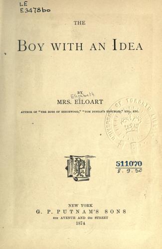 Cover for The boy with an idea