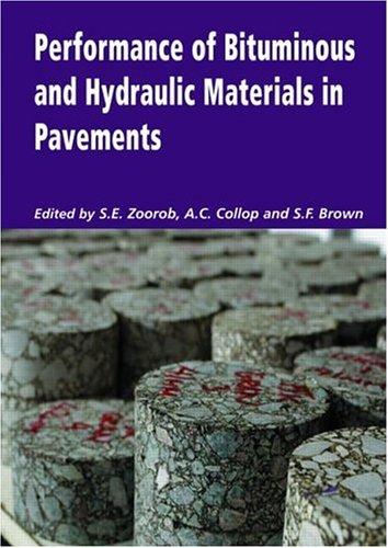 Cover for Performance of bituminous and hydraulic materials in pavements