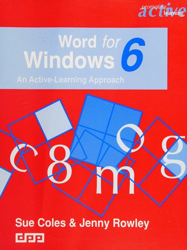 Cover for WORD for Windows 6.0 (Promoting Active Learning Software Guides)
