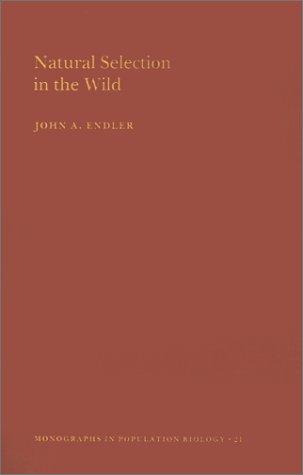 Cover for Natural selection in the wild