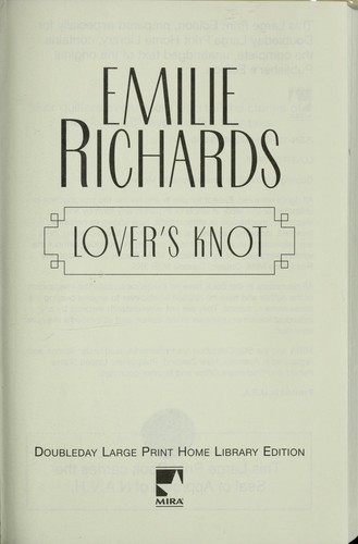 Cover for Lover's knot