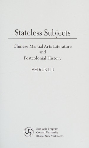 Cover for Stateless subjects