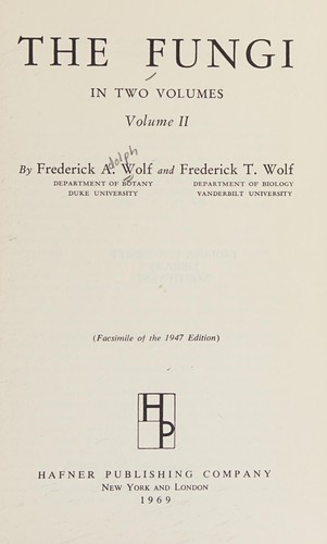 Cover for The fungi