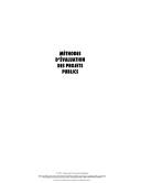 Cover for Méthodes d'évaluation des projets publics