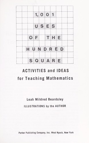 Cover for 1,001 uses of the hundred square