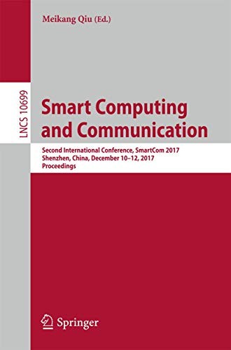 Cover for Smart Computing and Communication
