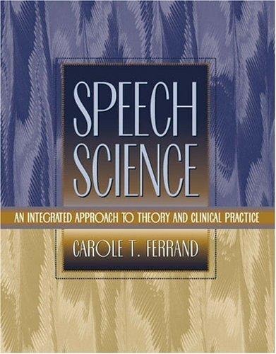 Cover for Speech Science