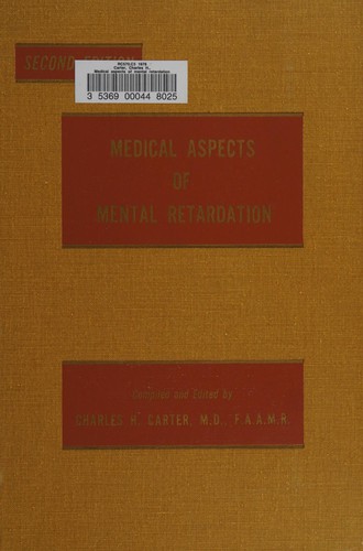 Cover for Medical aspects of mental retardation