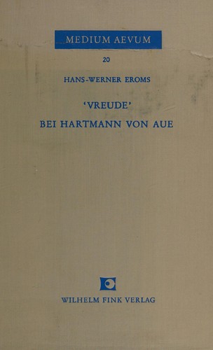 Cover for Vreude bei Hartmann von Aue.