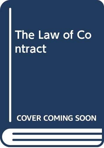 Cover for The law of contract