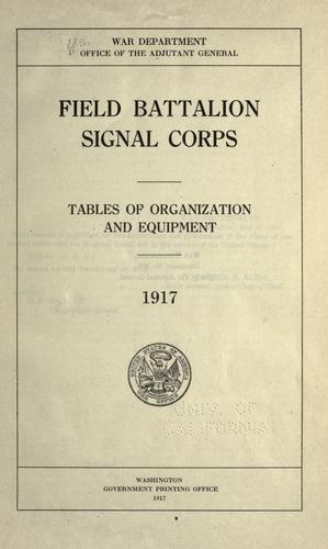 Cover for Field battalion signal corps