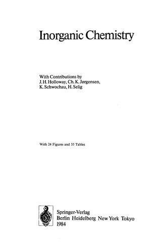 Cover for Inorganic Chemistry