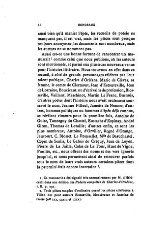 Cover for Rondeaux et autres poésies du XVe siècle