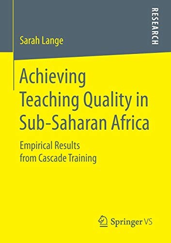 Cover for Achieving Teaching Quality in Sub-Saharan Africa
