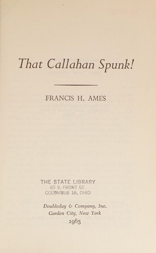 Cover for That Callahan spunk