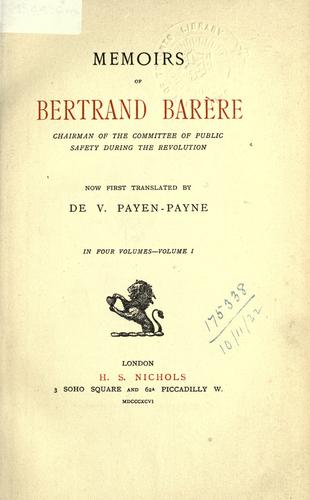 Cover for Memoirs