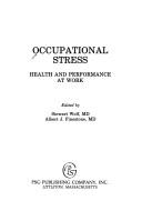 Cover for Occupational stress