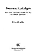 Cover for Poesie und Apokalypse