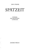 Cover for Spätzeit