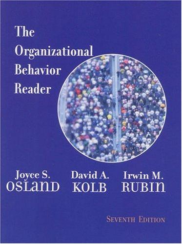Cover for The Organizational Behavior Reader (7th Edition)